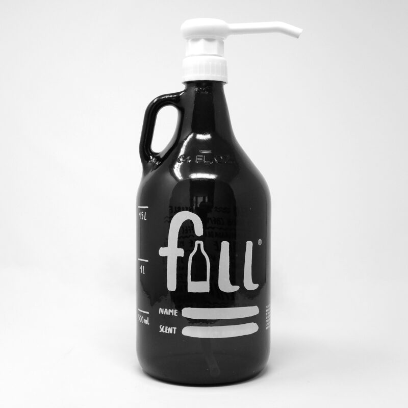 Fill Refill Amber Glass growler